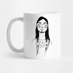 The Lotus with the Long Hair Mug